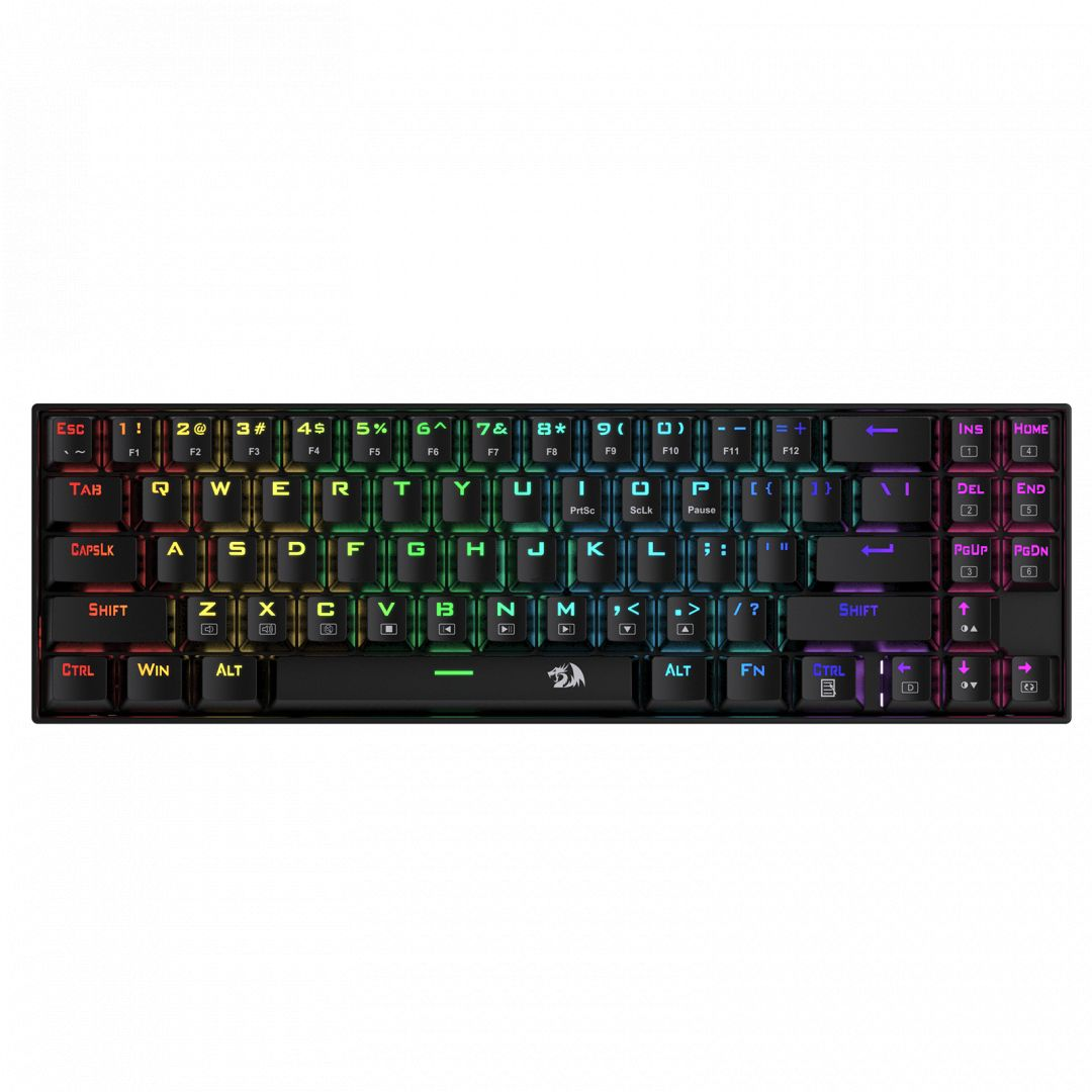 Клавиатура Redragon Deimos, Wired & Wireless Mechanical keyboard, RGB, brown switch Black HU (K599-KRS_BROWN_HU) (K599-KRS_BROWN_HU)-0